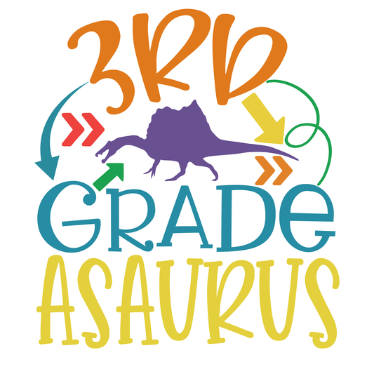 3rd Grade Asaurus- Tee (White)