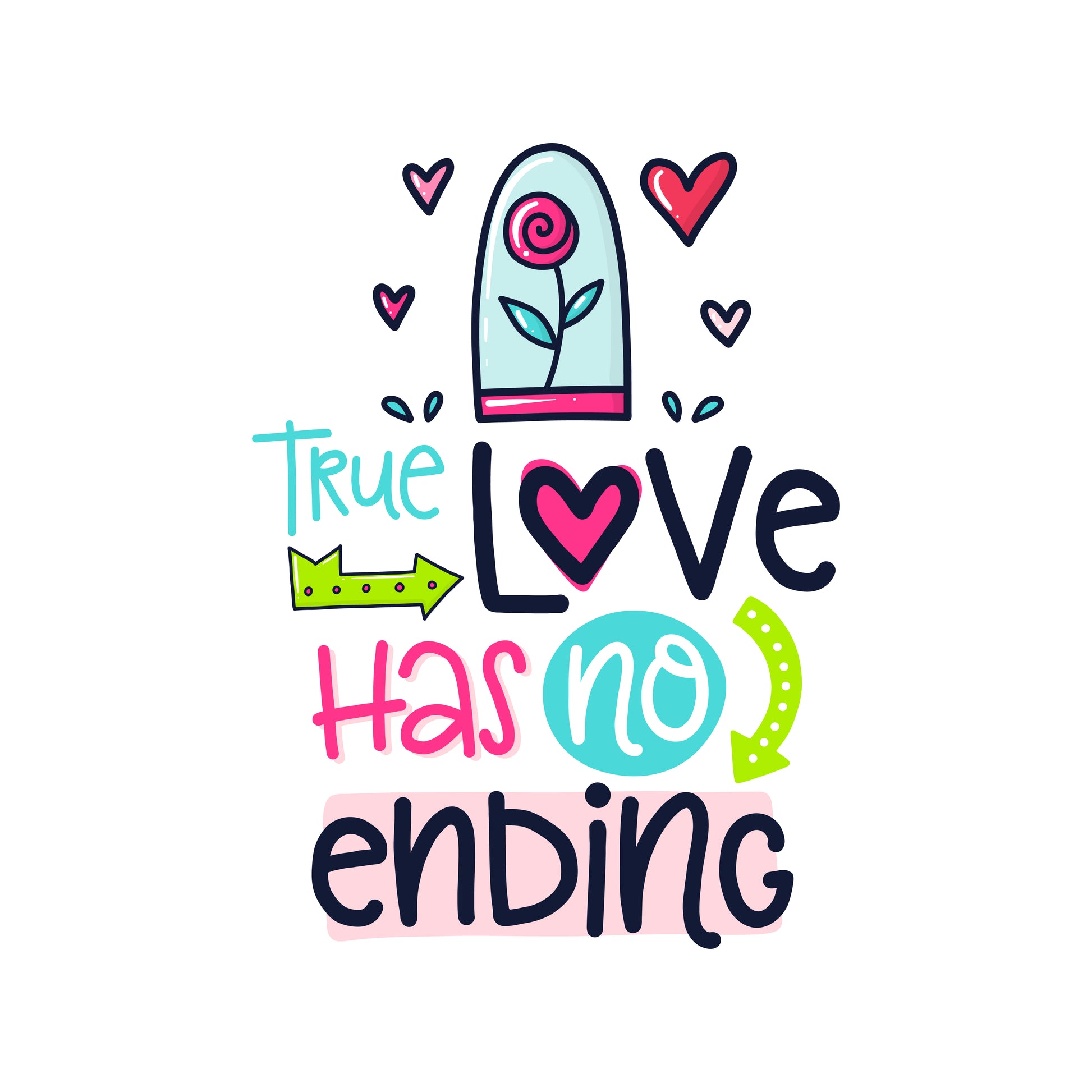 True Love Has No Ending (White)