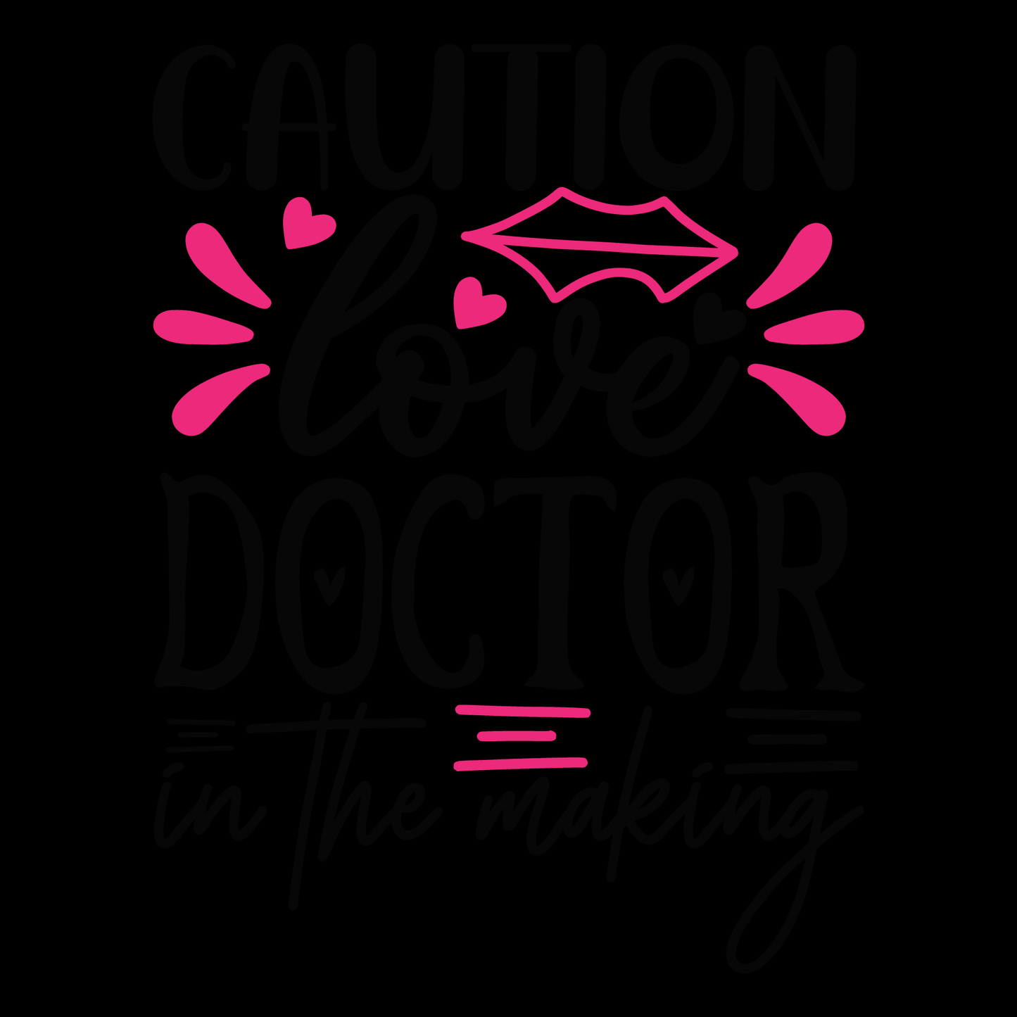 Caution Love Doctor In The Making- Tee