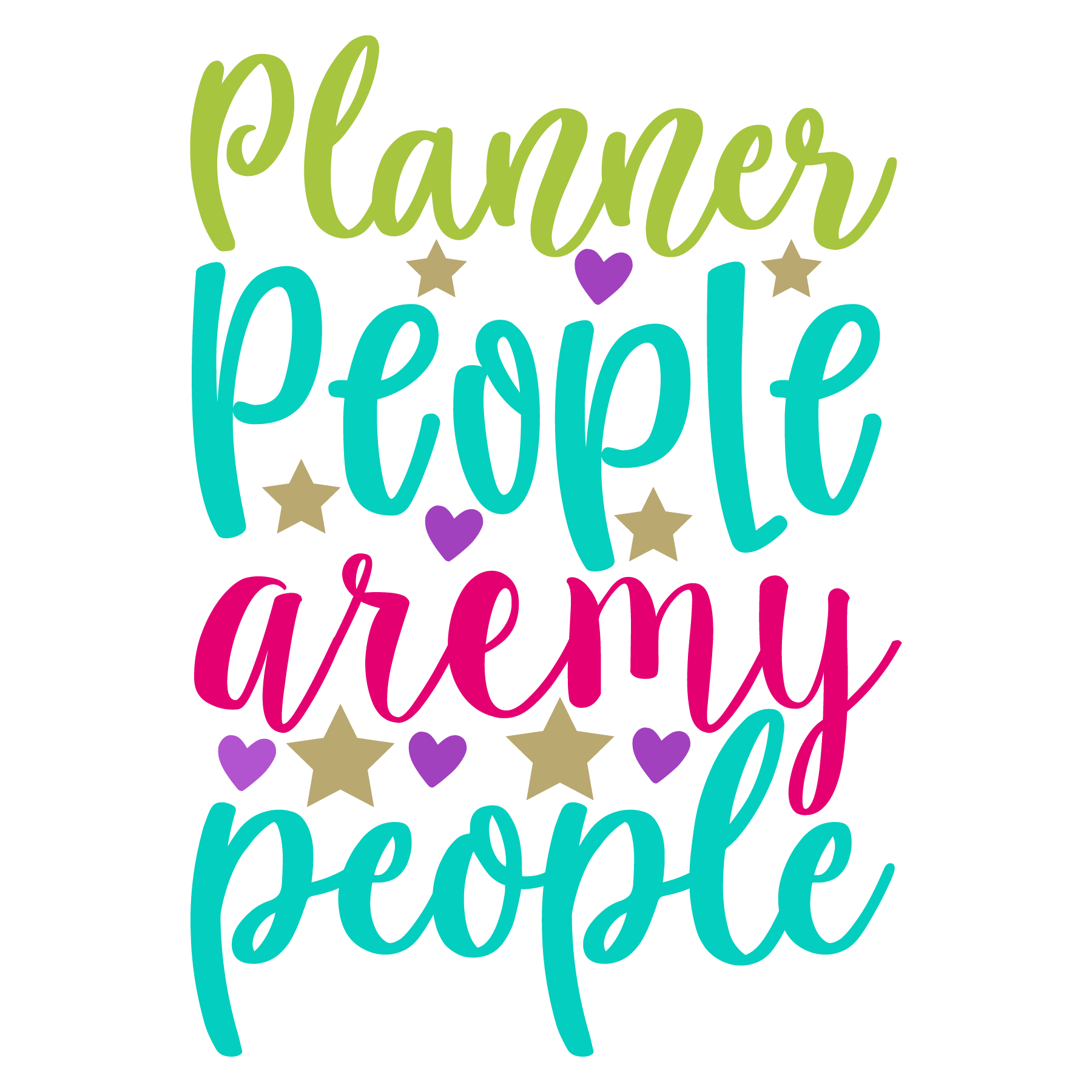 Planner People T-shirt (White)