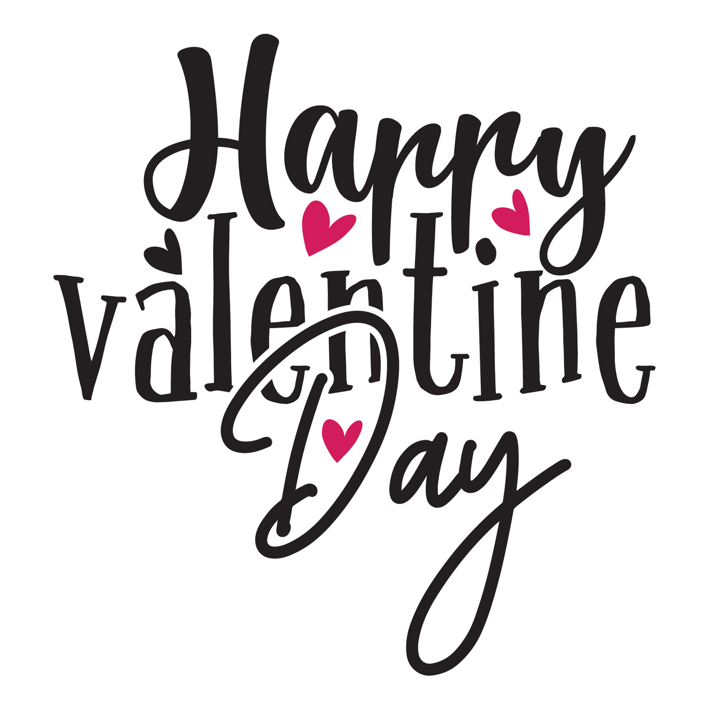 Happy Valentines Day- Tee (White)