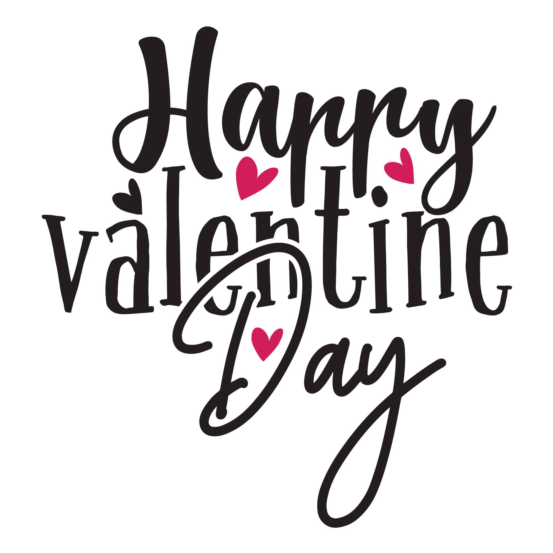 Happy Valentines Day- Tee (White)