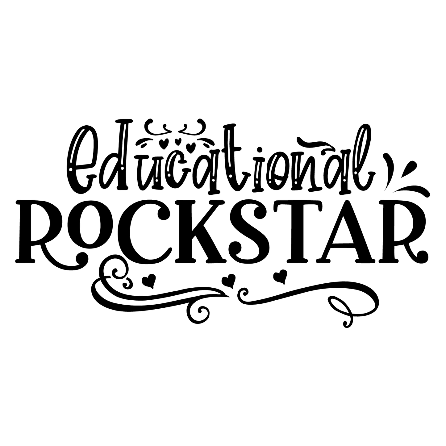 Educational Rockstar- Tee (White)