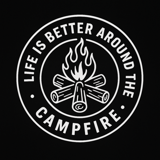 Life Is Better Around The Campfire Tee (Black)