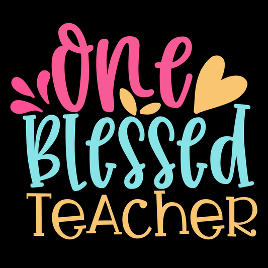 Blessed Teacher T-Shirt (Black version)