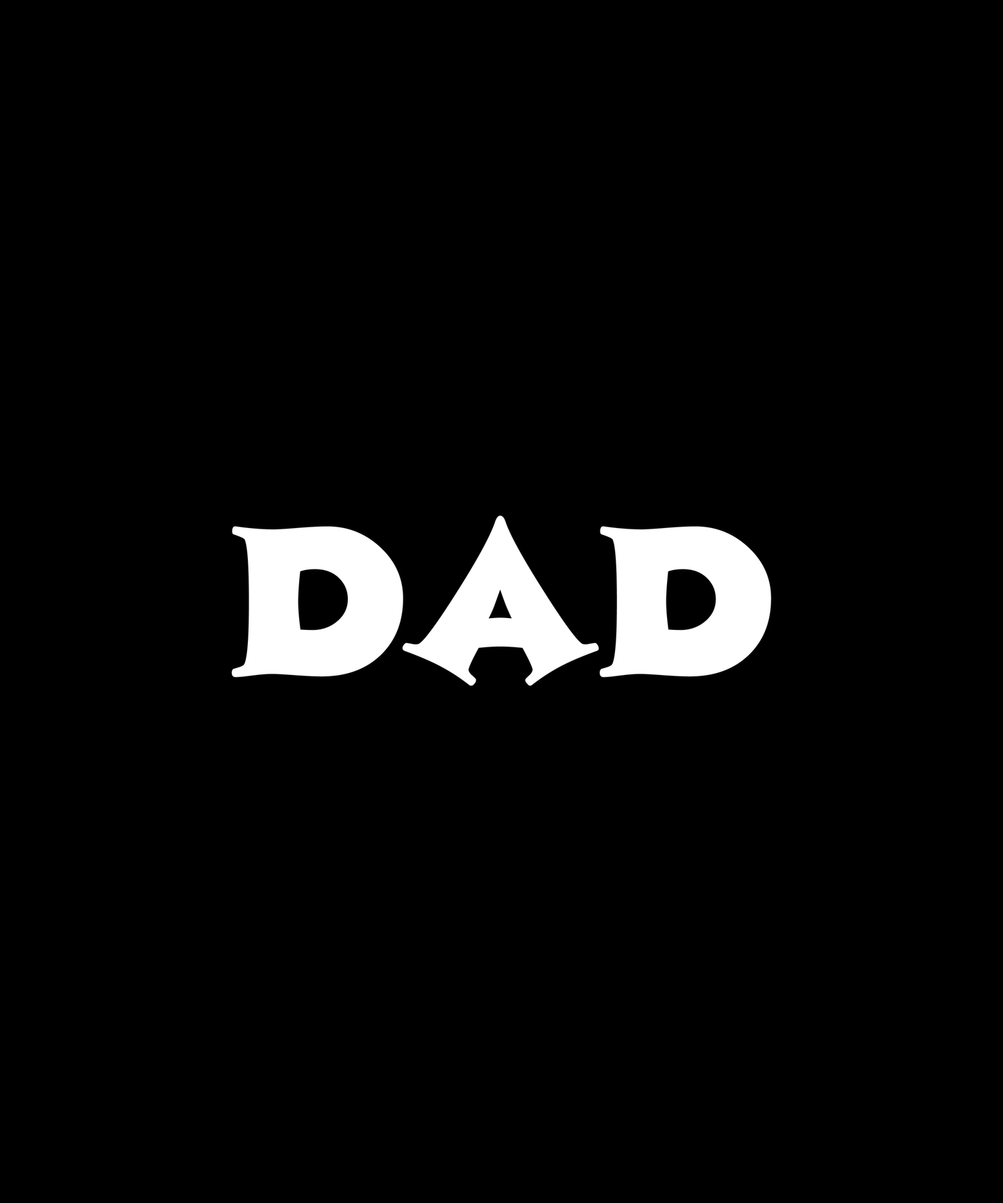 Stylish Dad T-shirt (Black)