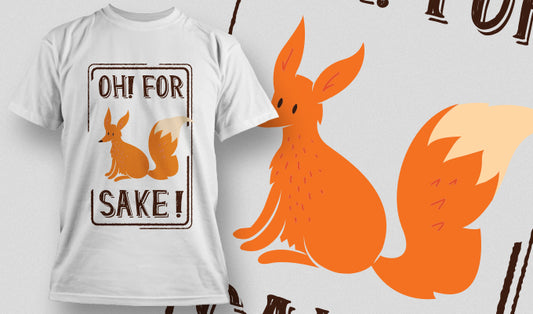Playful Fox Graphic Tee (Black)