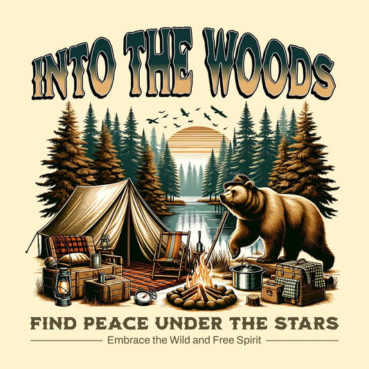 Into The Woods Camping T-shirt