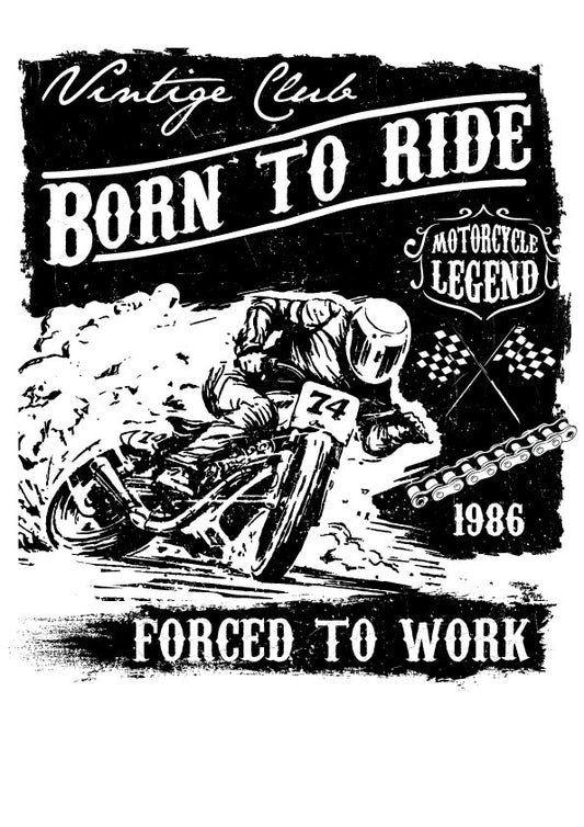Vintage Motorcycle Club T-shirt (Black)