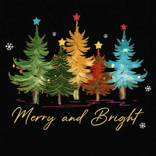 Merry and Bright — Sweatshirt (Black)