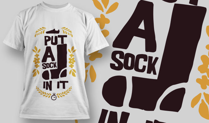 Playful Sock Graphic T-shirt (Black)