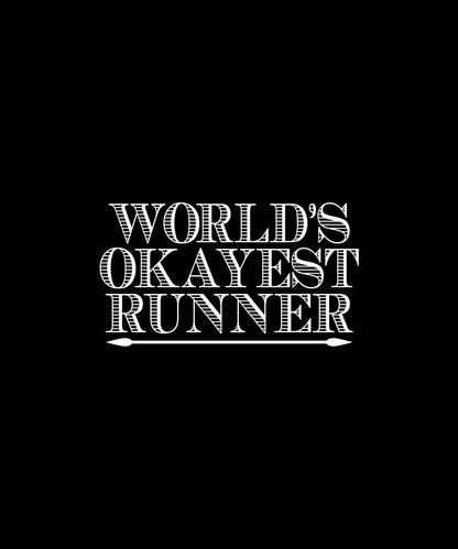 World's Okayest Runner T-shirt (Black)