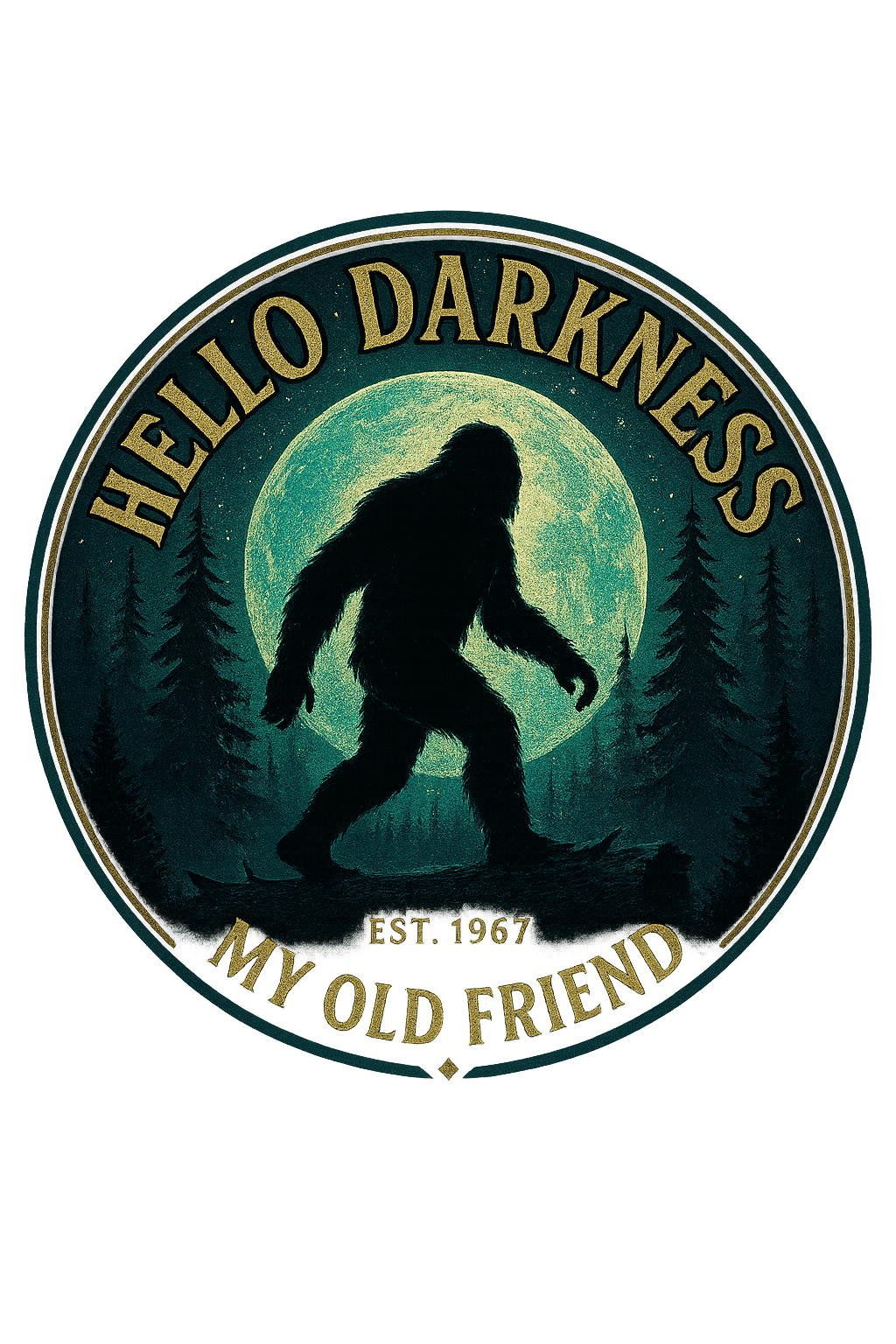 Hello Darkness Bigfoot T-shirt
