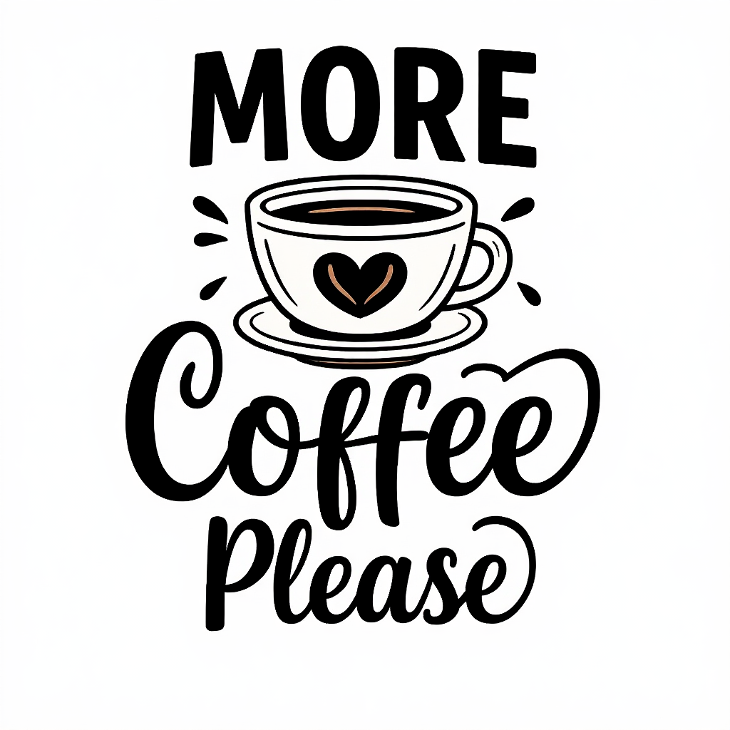 More Coffee Please T-shirt