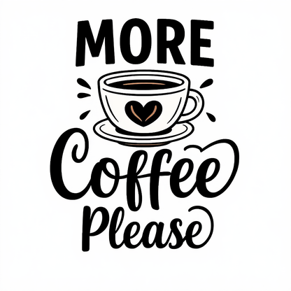 More Coffee Please T-shirt