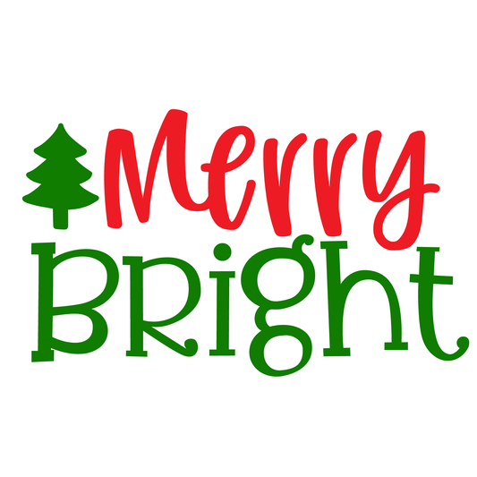 Merry And Bright Holiday Tee (White)
