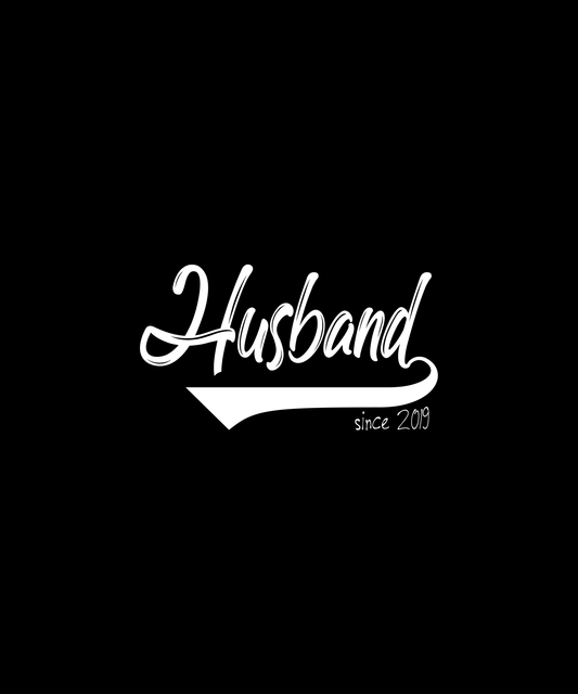 Husband Since 2019 T-shirt (Black)