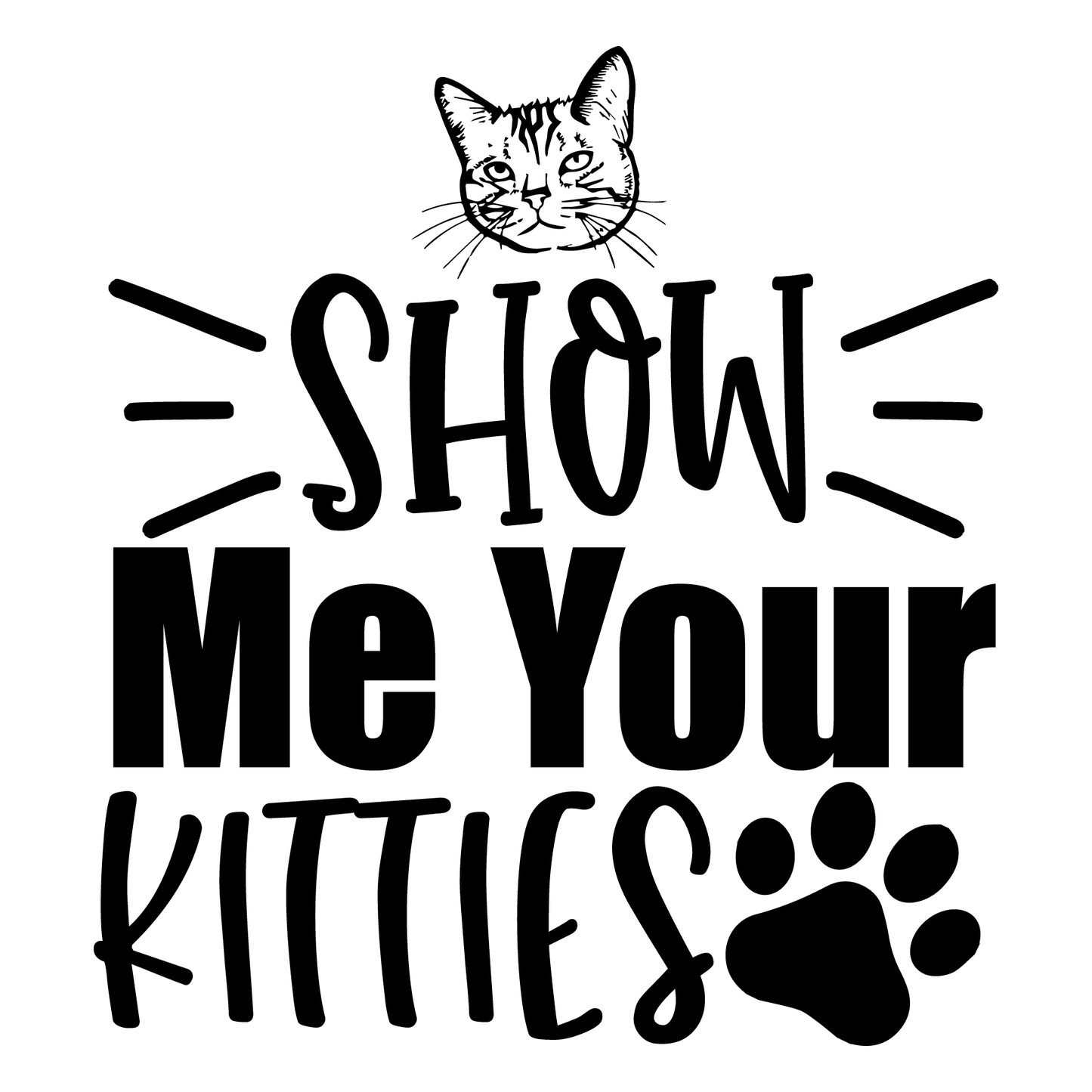 Show Your Kitties T-shirt (White)