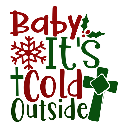 Festive Winter T-shirt Design (White)