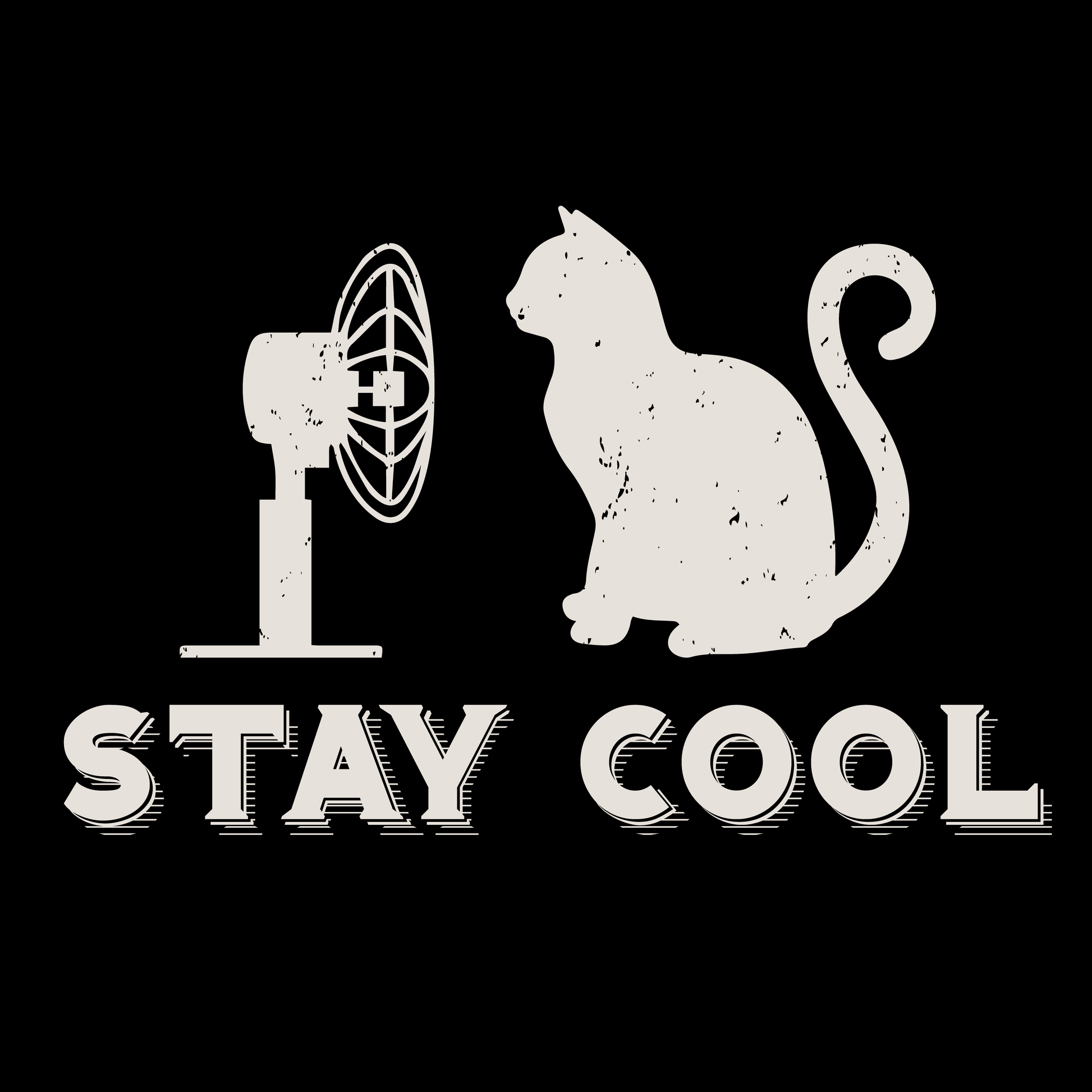 Stay Cool Cat T-shirt (White)