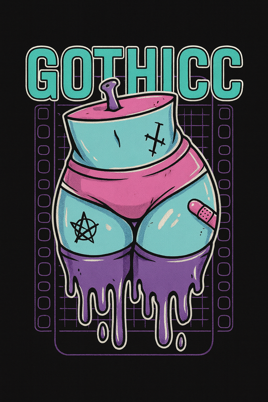 Gothicc Pastel Drip Goth Tee (Black)