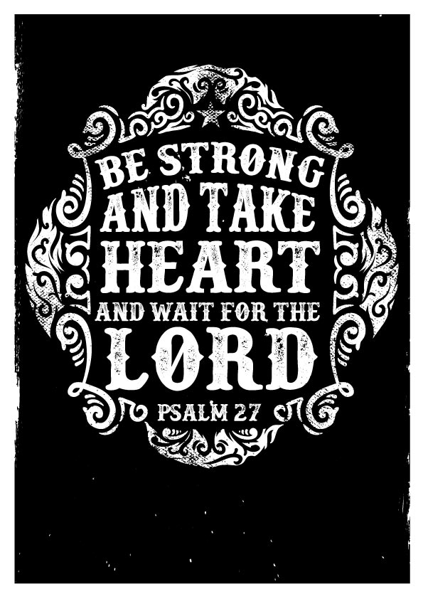 Inspirational Faith T-shirt Design (Black)