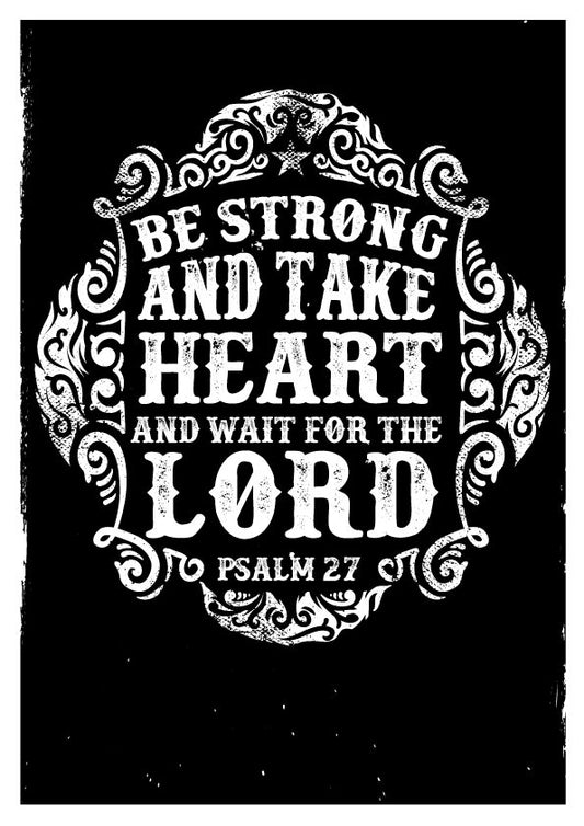 Inspirational Faith T-shirt Design (Black)