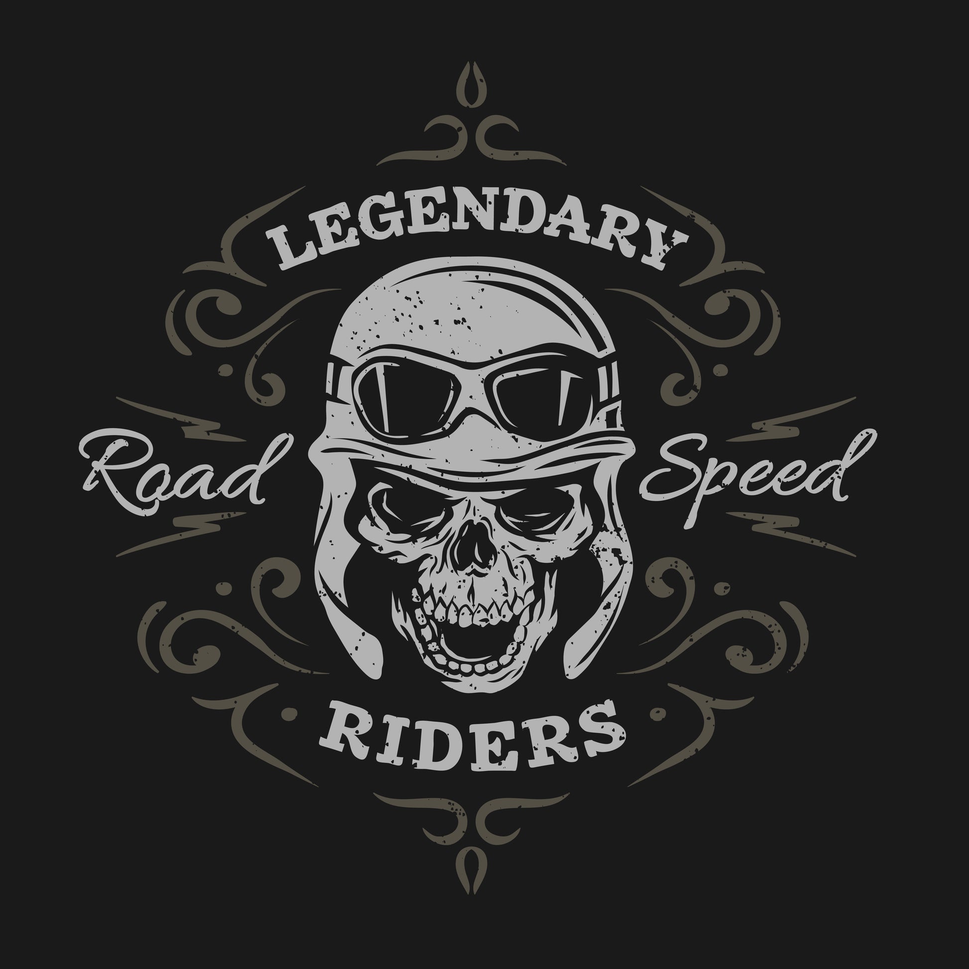 Legendary Riders Skull T-shirt (Black)