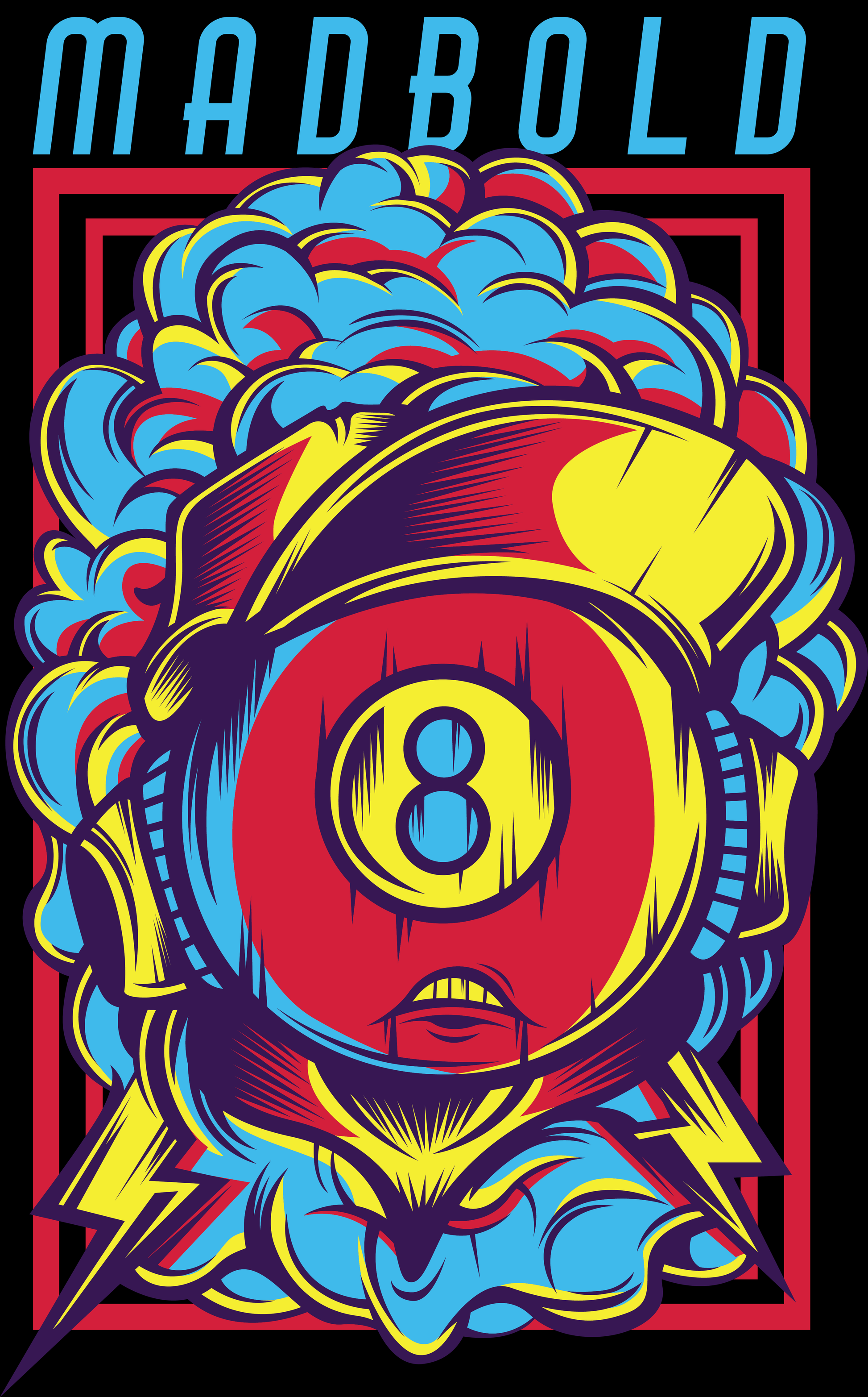 Bold Graphic T-shirt Design (White)