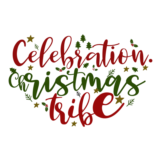 Christmas Celebration Tribe T-shirt (White)