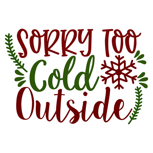 Cold Outside Holiday T-shirt (White)