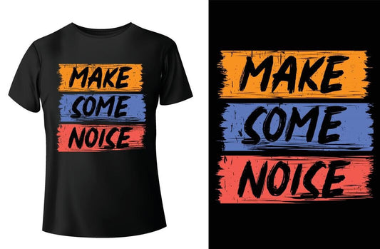 Make Some Noise Graphic T-shirt (White)