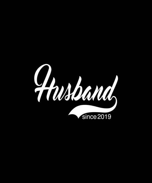 Husband Since 2019 T-shirt (Black)