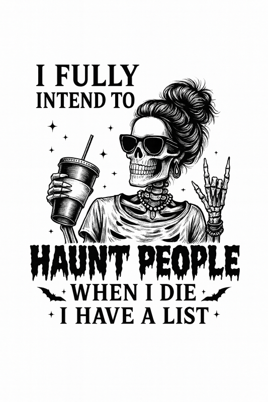 Hauntingly Fun Skeleton T-shirt (White)