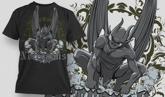 Gargoyle Graphic T-shirt (Black)