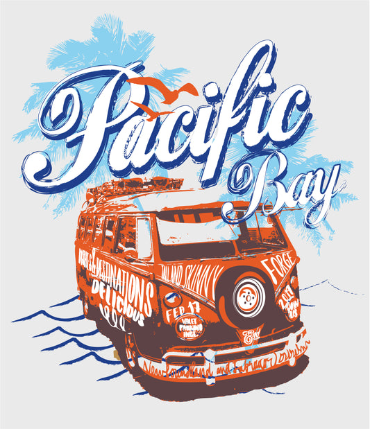 Pacific Bay Vintage T-shirt (Black)