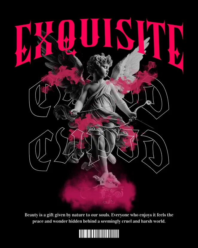 Exquisite Angelic T-shirt Design