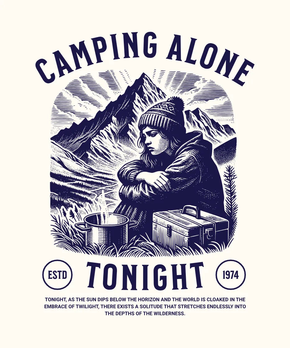 Camping Alone Tonight T-shirt