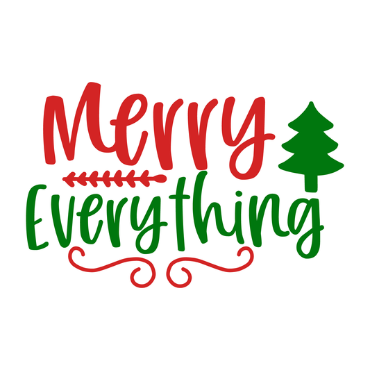 Merry Everything Holiday Tee (White)