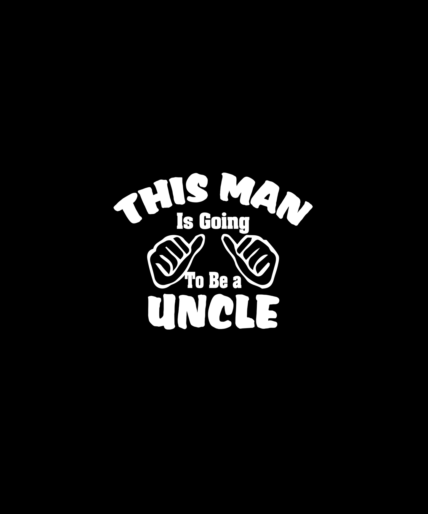 Exciting Uncle Announcement T-shirt (Black)