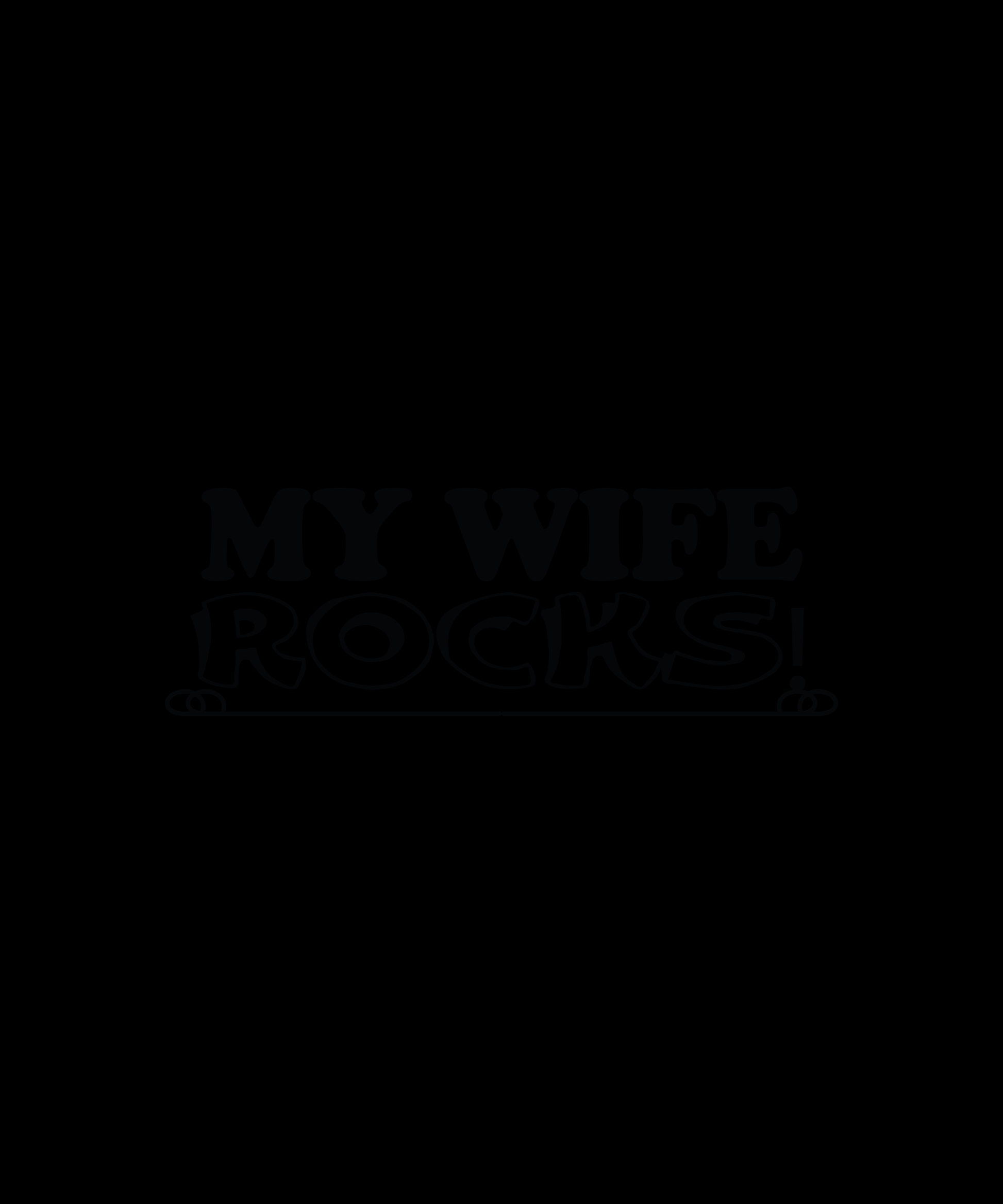 My Wife Rocks T-shirt (Black)