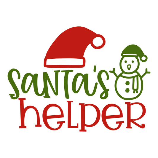 Santa's Helper Holiday T-shirt (White)