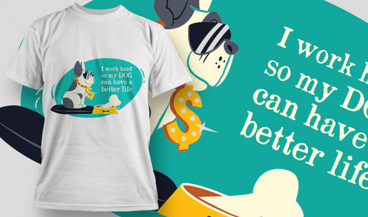 Dog Lover's Motivational T-shirt (Black)