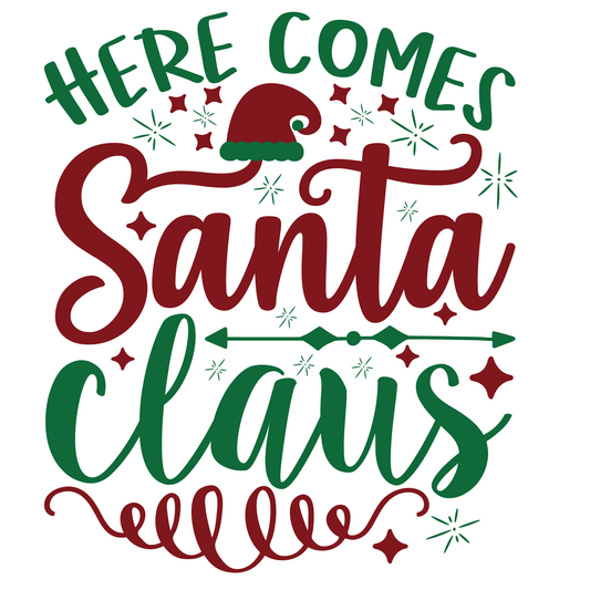 Here Comes Santa Claus T-shirt (White)