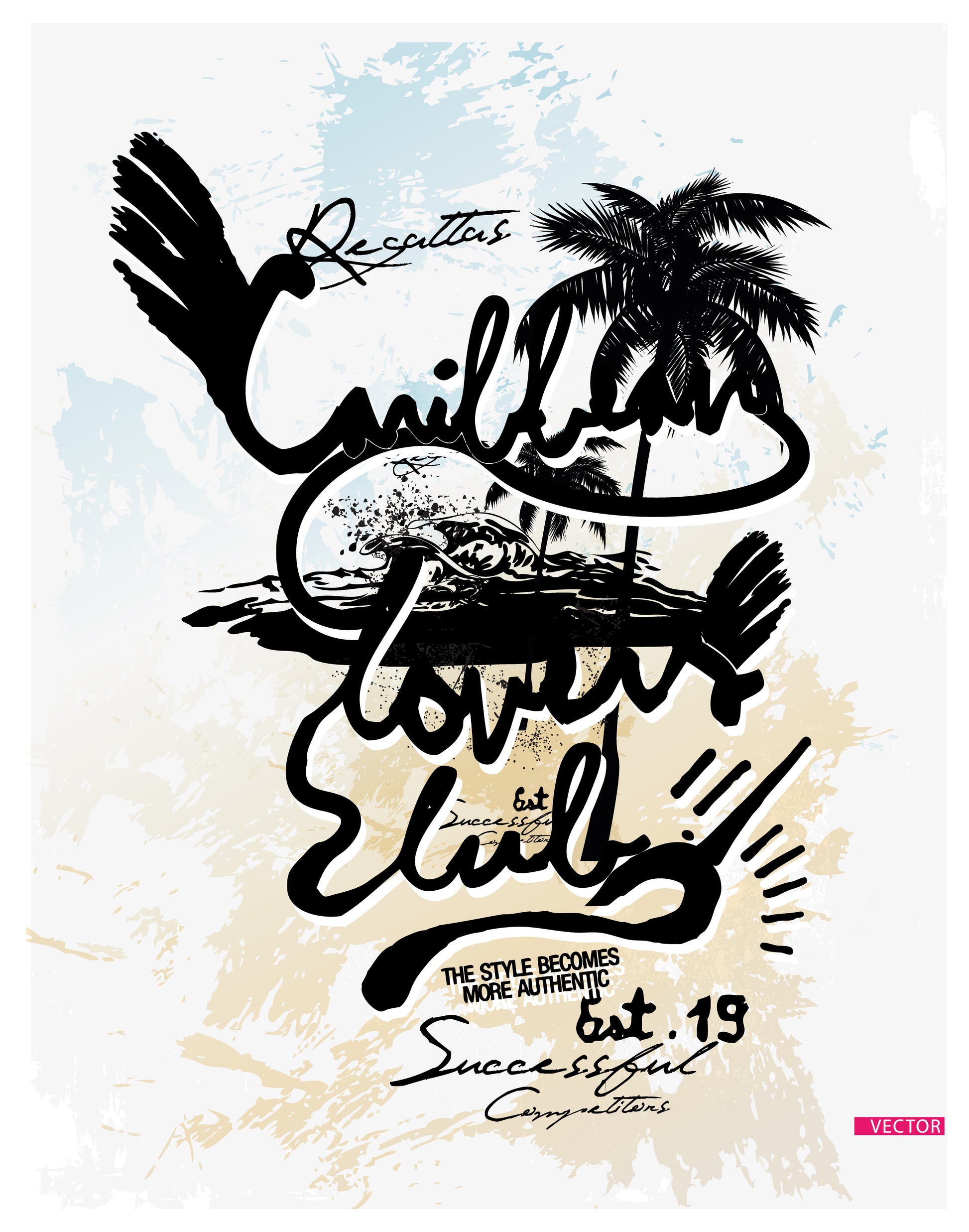 Caribbean Lovers Club T-shirt (Black)