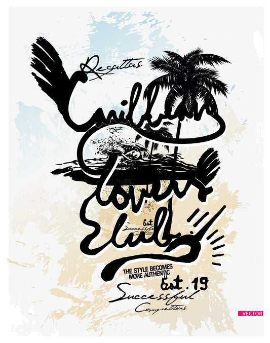 Caribbean Lovers Club T-shirt (Black)