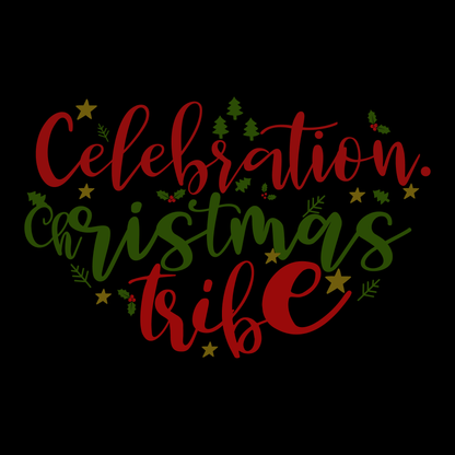 Christmas Celebration Tribe T-shirt (White)