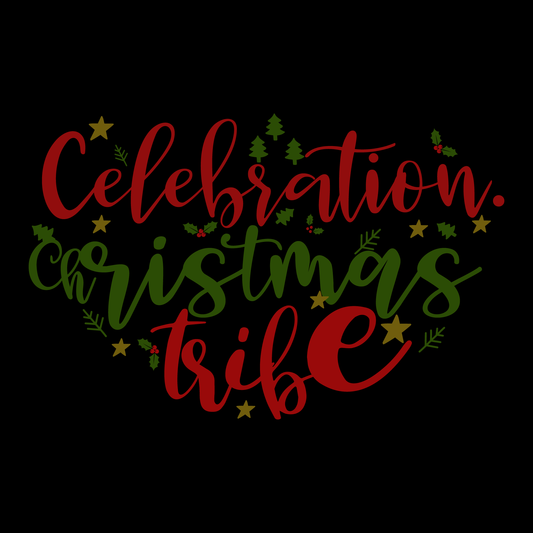 Christmas Celebration Tribe T-shirt (White)