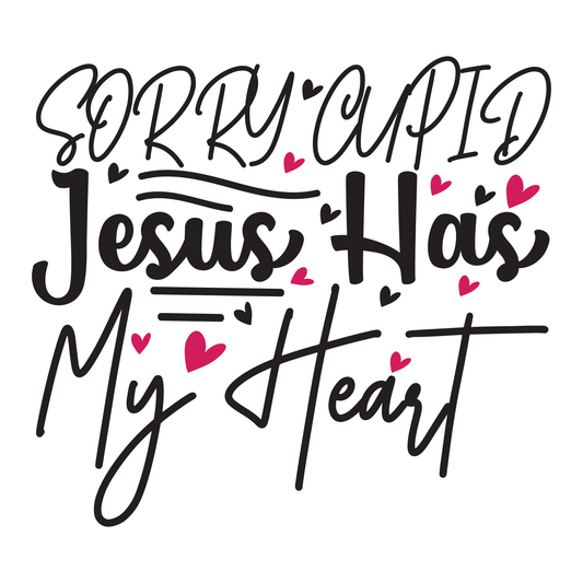 Cupid's Heart T-shirt Design (White)