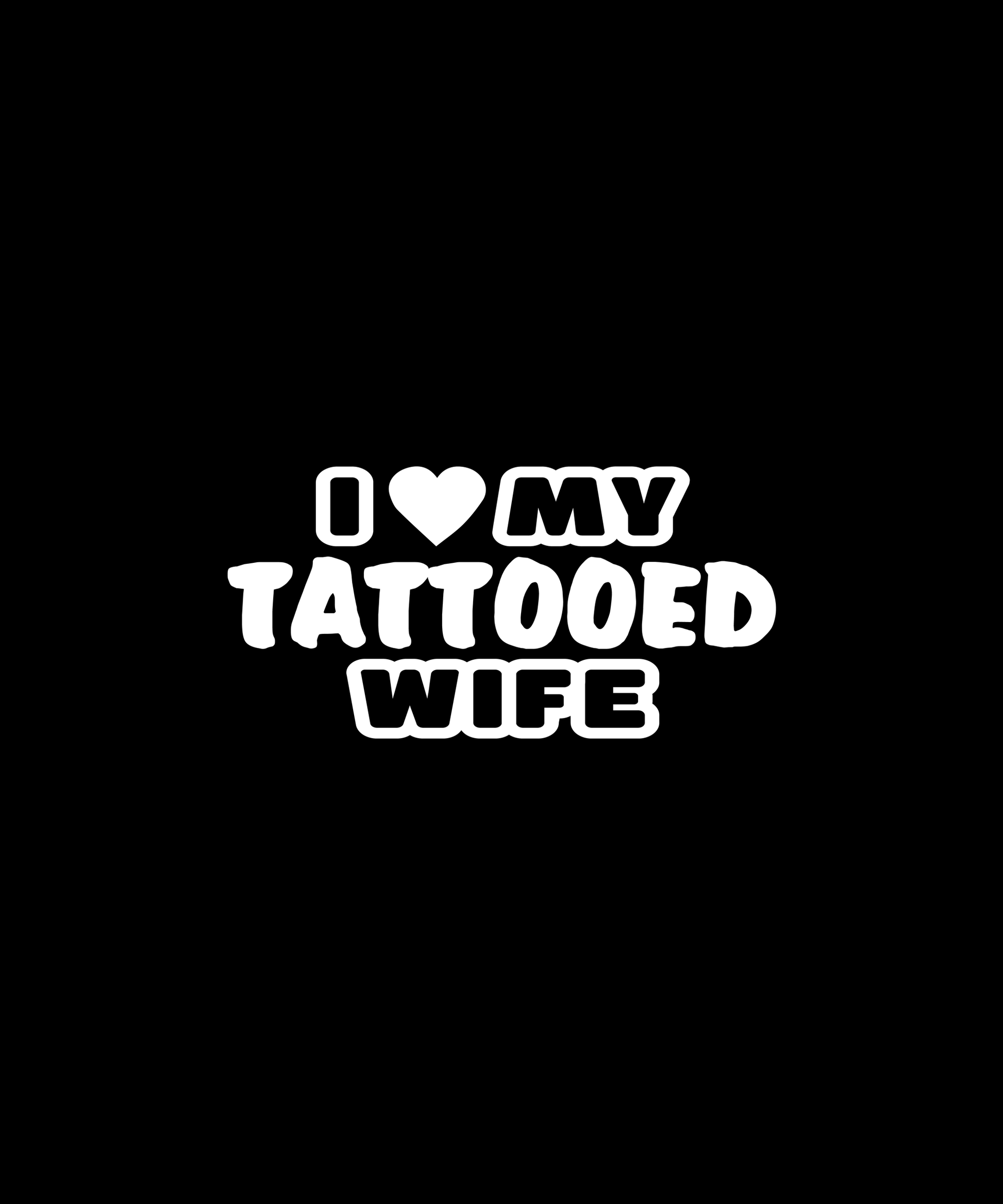 Love My Tattooed Wife T-shirt (Black)